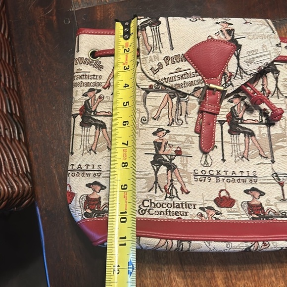 Signare Tapestry Cocktails & chocolate Design Backpack Handbag NWTs - Picture 8 of 8